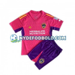 Trøje Los Angeles Galaxy Målmand Lyserød 2023-2024 K/Æ Børn(+Shorts)