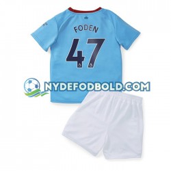 Hjemmebane Trøje Manchester City Foden 47 2022-2023 K/Æ Børn(+Shorts)