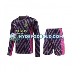 Udebane Trøje Manchester City Målmand 2023-2024 L/Æ Børn(+Shorts)