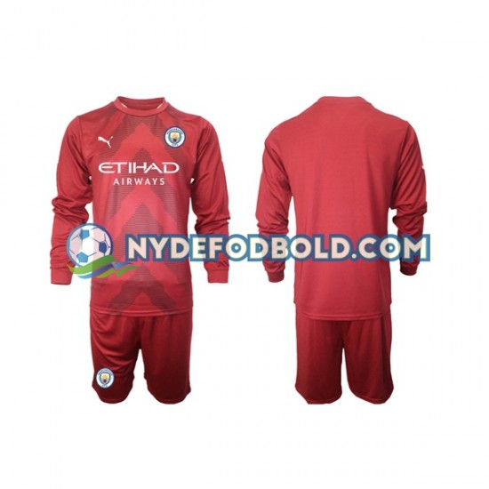 Hjemmebane Trøje Manchester City Målmand 2022-2023 L/Æ Børn(+Shorts)
