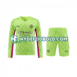 3. Valg Trøje Manchester City Målmand 2023-2024 L/Æ Børn(+Shorts)