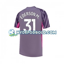 Udebane Trøje Manchester City Målmand Ederson Moraes 31 2023-2024 K/Æ Mænd