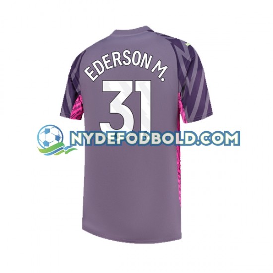 Udebane Trøje Manchester City Målmand Ederson Moraes 31 2023-2024 K/Æ Mænd