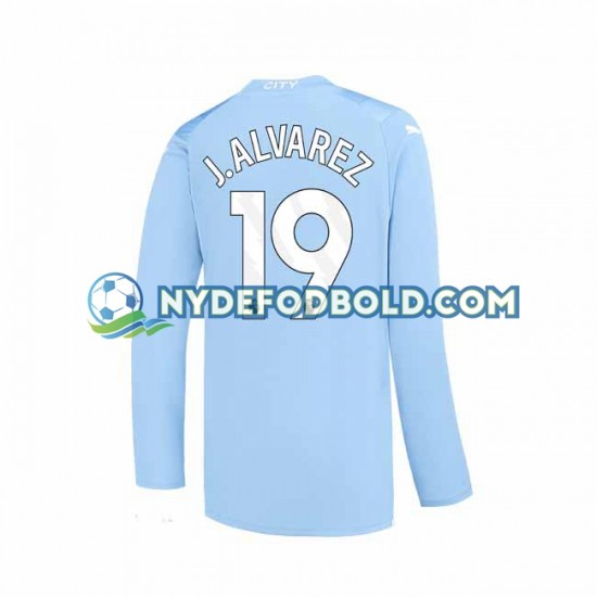 Hjemmebane Trøje Manchester City J. ALVAREZ 19 2023-2024 L/Æ Mænd