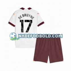 Udebane Trøje Manchester City Kevin De Bruyne 17 2023-2024 K/Æ Børn(+Shorts)