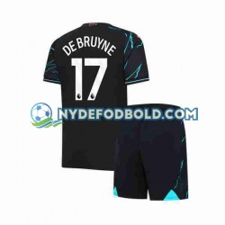 3. Valg Trøje Manchester City Kevin De Bruyne 17 2023-2024 K/Æ Børn(+Shorts)