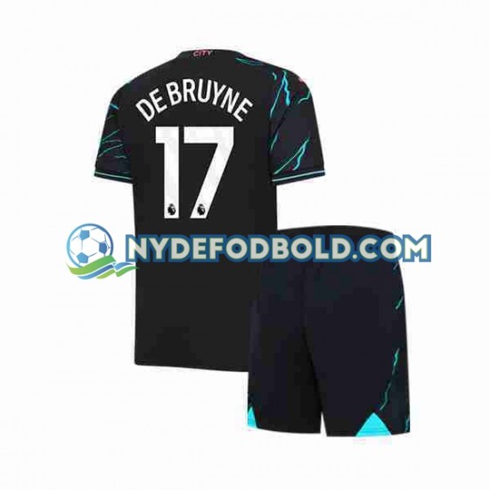 3. Valg Trøje Manchester City Kevin De Bruyne 17 2023-2024 K/Æ Børn(+Shorts)