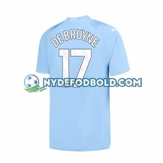 Hjemmebane Trøje Manchester City Kevin De Bruyne 17 2023-2024 K/Æ Mænd
