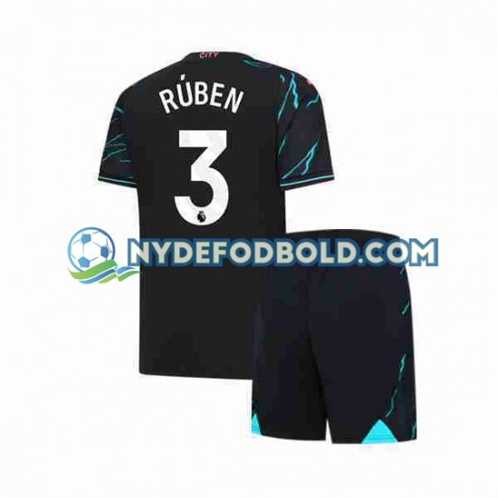 3. Valg Trøje Manchester City Ruben 3 2023-2024 K/Æ Børn(+Shorts)