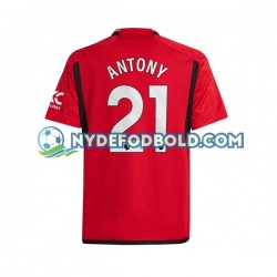 Hjemmebane Trøje Manchester United Antony Matheus 21 2023-2024 K/Æ Mænd