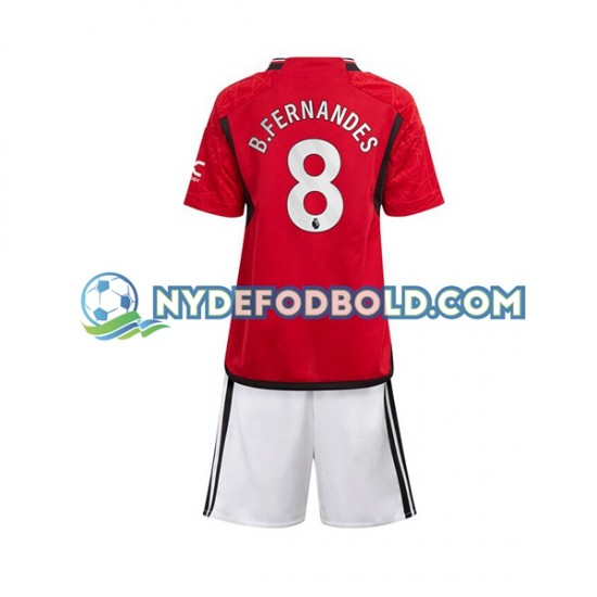 Hjemmebane Trøje Manchester United B Fernandes 8 2023-2024 K/Æ Børn(+Shorts)