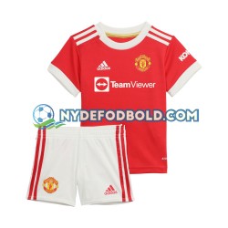Hjemmebane Trøje Manchester United 2021-2022 K/Æ Børn(+Shorts)