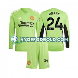 Hjemmebane Trøje Manchester United Målmand Andre Onana 24 2023-2024 L/Æ Børn(+Shorts)