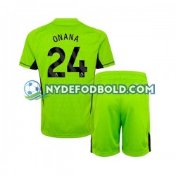 Hjemmebane Trøje Manchester United Målmand Andre Onana 24 2023-2024 K/Æ Børn(+Shorts)