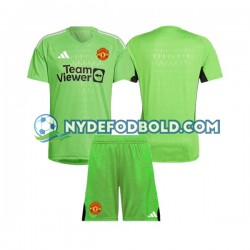 Hjemmebane Trøje Manchester United Målmand 2023-2024 K/Æ Børn(+Shorts)