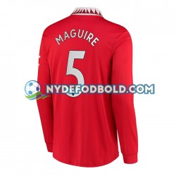 Hjemmebane Trøje Manchester United Harry Maguire 5 2022-2023 L/Æ Mænd