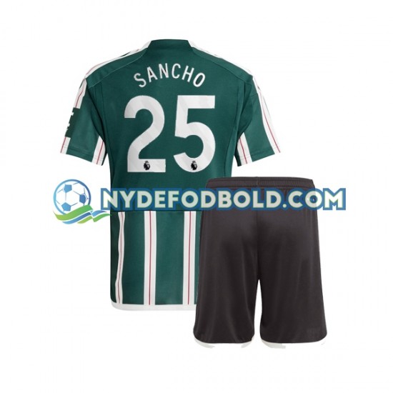 Udebane Trøje Manchester United Jadon Sancho 25 2023-2024 K/Æ Børn(+Shorts)