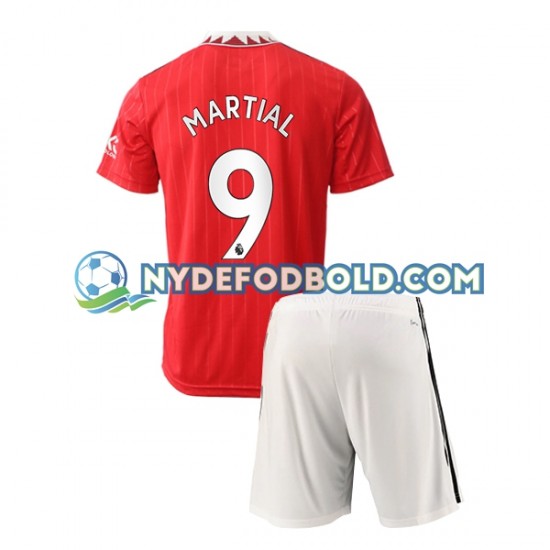 Hjemmebane Trøje Manchester United Martial 9 2022-2023 K/Æ Børn(+Shorts)