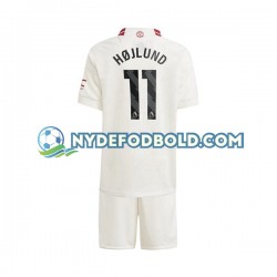 3. Valg Trøje Manchester United Rasmus Hojlund 11 2023-2024 K/Æ Børn(+Shorts)