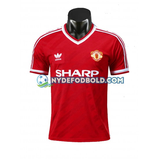 Hjemmebane Trøje Manchester United Retro 1986 K/Æ Mænd