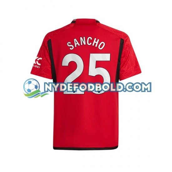 Hjemmebane Trøje Manchester United Sancho 25 2023-2024 K/Æ Mænd