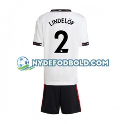 Udebane Trøje Manchester United Victor Lindelof 2 2022-2023 K/Æ Børn(+Shorts)