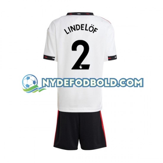 Udebane Trøje Manchester United Victor Lindelof 2 2022-2023 K/Æ Børn(+Shorts)