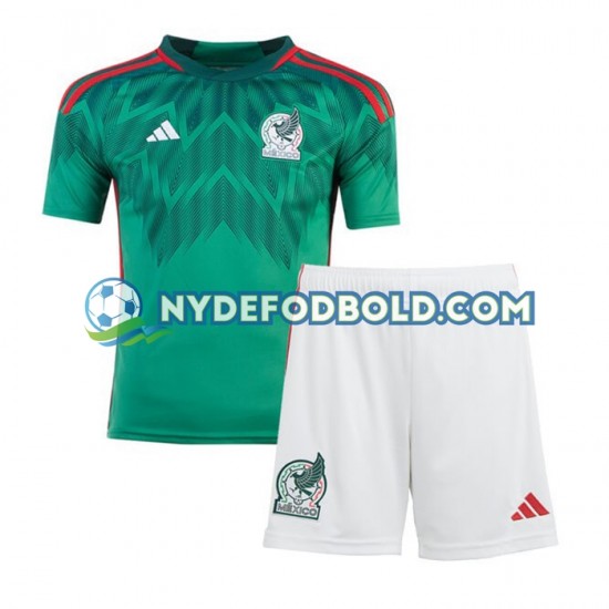 Hjemmebane Trøje Mexico World Cup 2022 K/Æ Børn(+Shorts)