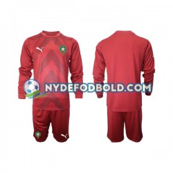 Hjemmebane Trøje Marokko Målmand 2022 L/Æ Børn(+Shorts)