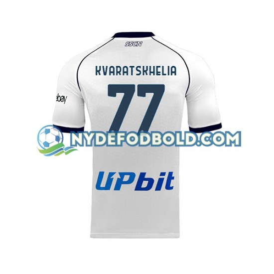 Udebane Trøje Napoli Khvicha Kvaratskhelia 77 2023-2024 K/Æ Mænd