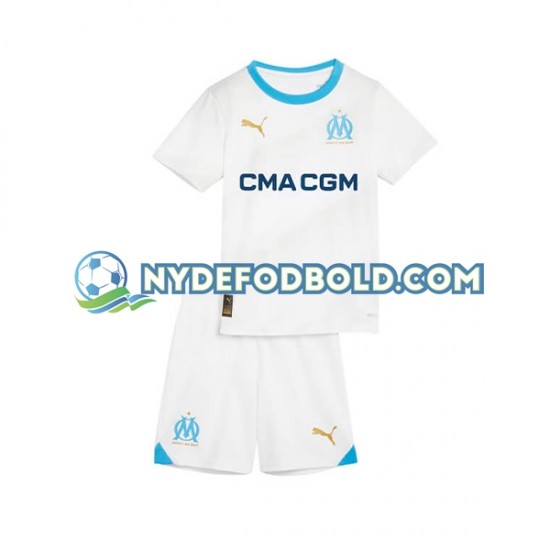 Hjemmebane Trøje Olympique de Marseille 2023-2024 K/Æ Børn(+Shorts)
