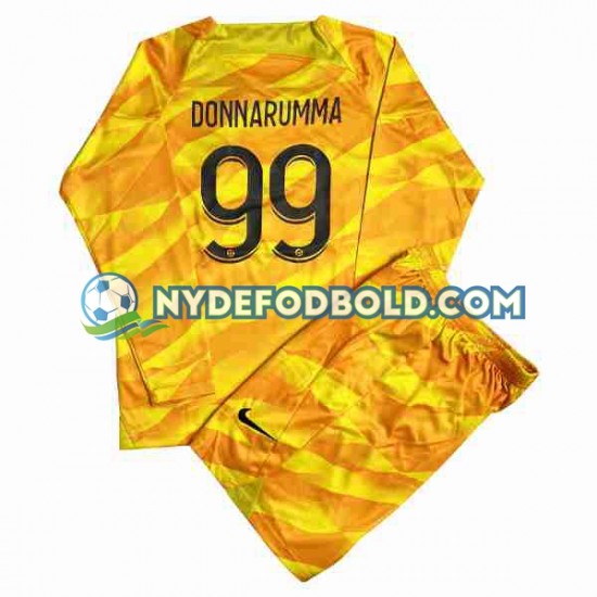 Udebane Trøje Paris Saint-Germain Målmand DONNARUMMA 99 2023-2024 L/Æ Børn(+Shorts)