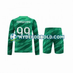 Hjemmebane Trøje Paris Saint-Germain Målmand Donnarumma 99 2023-2024 L/Æ Børn(+Shorts)