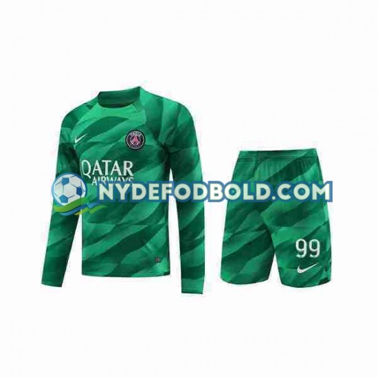 Hjemmebane Trøje Paris Saint-Germain Målmand Donnarumma 99 2023-2024 L/Æ Børn(+Shorts)