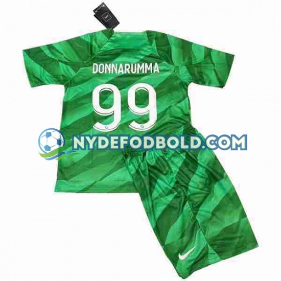 Hjemmebane Trøje Paris Saint-Germain Målmand Donnarumma 99 2023-2024 K/Æ Børn(+Shorts)