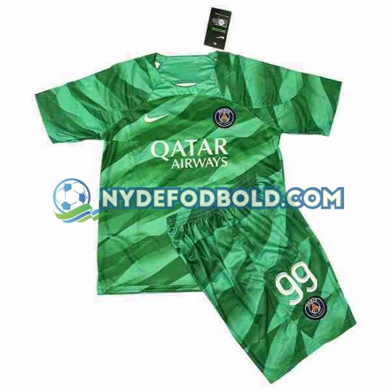 Hjemmebane Trøje Paris Saint-Germain Målmand Donnarumma 99 2023-2024 K/Æ Børn(+Shorts)