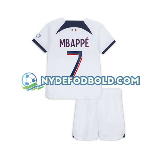Udebane Trøje Paris Saint-Germain Kylian Mbappe 7 2023-2024 K/Æ Børn(+Shorts)