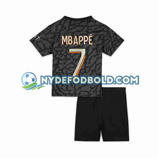 3. Valg Trøje Paris Saint-Germain Kylian Mbappe 7 2023-2024 K/Æ Børn(+Shorts)