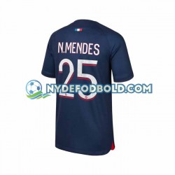 Hjemmebane Trøje Paris Saint-Germain N.Mendes 25 2023-2024 K/Æ Mænd