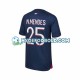 Hjemmebane Trøje Paris Saint-Germain N.Mendes 25 2023-2024 K/Æ Mænd