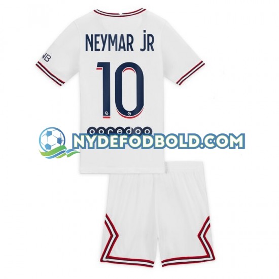 4. Valg Trøje Paris Saint-Germain Neymar Jr 10 2021-2022 K/Æ Børn(+Shorts)