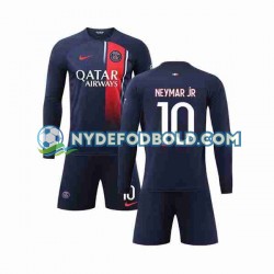 Hjemmebane Trøje Paris Saint-Germain Neymar Jr 10 2023-2024 L/Æ Børn(+Shorts)