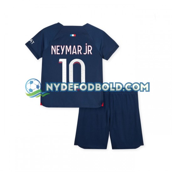 Hjemmebane Trøje Paris Saint-Germain Neymar Jr 10 2023-2024 K/Æ Børn(+Shorts)