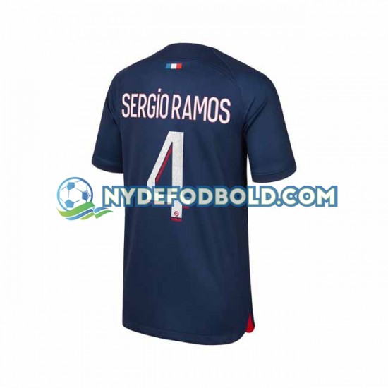 Hjemmebane Trøje Paris Saint-Germain Sergio Ramos 4 2023-2024 K/Æ Mænd