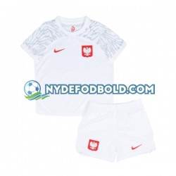 Hjemmebane Trøje Polen World Cup 2022 K/Æ Børn(+Shorts)