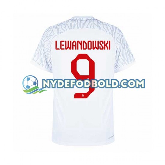 Hjemmebane Trøje Polen Lewandowski 9 World Cup 2022 K/Æ Mænd
