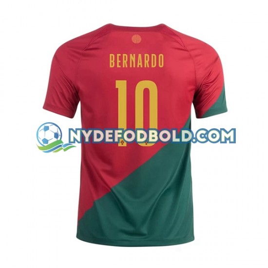 Hjemmebane Trøje Portugal Bernardo 10 World Cup 2022 K/Æ Mænd