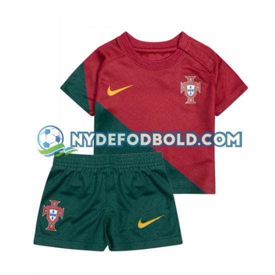 Hjemmebane Trøje Portugal World Cup 2022 K/Æ Børn(+Shorts)