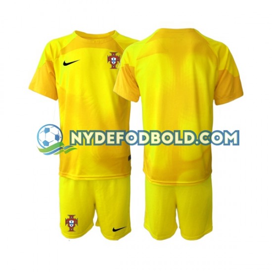 Hjemmebane Trøje Portugal Målmand World Cup 2022 K/Æ Børn(+Shorts)