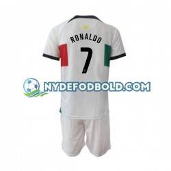 Udebane Trøje Portugal Ronaldo 7 World Cup 2022 K/Æ Børn(+Shorts)